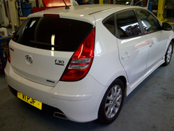 Car with tinted windows in Weston-Super-Mare
